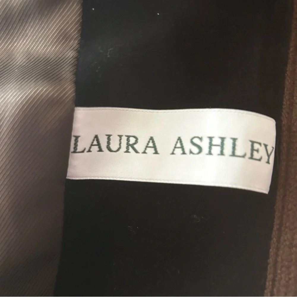 Laura Ashley Vintage Black Velvet Jacket/Blazer womens size 6 classic academia
